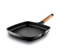 Castey - Grill Inducción 27 cm Mango Madera Cedro