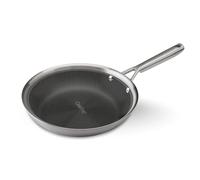 Castey - Sartén de Inducción Malmö Trimetal BeeTech, Modelo MBE-S22, Tamaño 22 cm, Acero Inoxidable 18/10 y Mango Ergonómico, Revestimiento Cerámico BeeTech Sin PFAS, para Todas las Cocinas