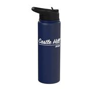 Castle Hill Ave Bronx New York NYC - Escritura retro Stainless Steel Insulated Water Bottle