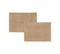 CASTMA - Alfombras de Baño Gama Exclusive | Set de 2 Alfombrillas de Baño Lisas de Rizo 100% Algodón - Tamaño 50 x 70 cm