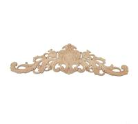 Caswynlife Aplique tallado de madera sin pintar, para decoración de muebles, calcomanía de moldura de madera de estilo europeo, para pared, puerta, armario, espejo de cristal, adorno para el hogar (30