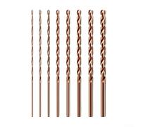 Caswynlife Broca de cobalto de 200 mm, 5% de cobalto Hss de longitud extendida para metal de acero inoxidable, punto de división de 135°, acero alto totalmente molido, tamaños disponibles de 3,0 mm a