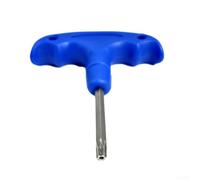 Caswynlife Destornillador Torx T-H y LE de aleación de aluminio T20, para ajuste de palos de golf, herramienta de llave de estrella de seguridad antideslizante, con agarre suave, azul (T20 rojo)
