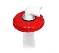 Caswynlife IBC - Cubierta de contenedor de toneladas con filtro, tapa de plástico resistente a los álcalis ácidos, para tanque de agua de lluvia, DN150 DN225 compatible con opciones de agujeros de 5