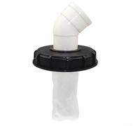 Caswynlife IBC - Cubierta de contenedor de toneladas con filtro, tapa de plástico resistente a los álcalis ácidos, para tanque de agua de lluvia, DN150 DN225 compatible con opciones de agujeros de 5