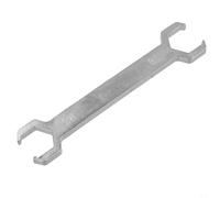 Caswynlife Llave combinada de acero para tubería de calefacción de suelo, herramienta distribuidora de agua de doble tamaño con agarre grueso para desmontaje y limpieza, 27-30 mm