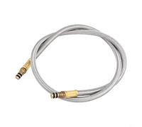 Caswynlife Manguera de extensión para estufa de camping, tubo conector de tanque de gas de acero inoxidable, para cocinar al aire libre, picnic, senderismo, amarillo, 35 cm a 62 cm