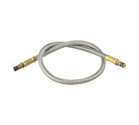 Caswynlife Manguera de extensión para estufa de camping, tubo conector de tanque de gas de acero inoxidable, para cocinar al aire libre, picnic, senderismo, amarillo, 35 cm a 62 cm (41 cm)
