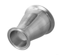 Caswynlife Reductor de tubería sanitaria de acero inoxidable 304, de triple abrazadera, concéntrico, para tubos de diámetro exterior de 3 x 2 pulgadas en industrias farmacéuticas de bebidas