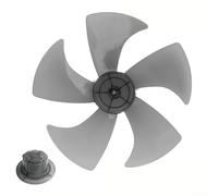 Caswynlife Ventilador de plástico de 14 pulgadas con cubierta de tuerca, pieza de repuesto de 5 hojas de bajo ruido, para ventiladores de pedestal y escritorio, accesorio de refrigeración para hogares