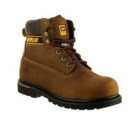 Cat Footwear Holton Steel Toe S3 HRO SRC, Botas de Trabajo Hombre, Dark Brown, 40 EU