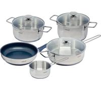 Cata 03000005 - Batería de cocina New York con 5 piezas y 3 tapas Acero Inoxidable
