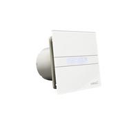Cata 900200 E-100 GTH Extractor de Aire para Baño Silencioso Serie E, 8 W, Cristal Blanco