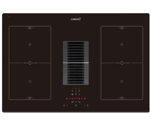 Cata AS750 - Placa de FlexInducción 4 Zonas con Extractor de Humos