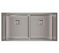 Cata CB-2 40-40 R10 - Fregadero 2 Cubetas Bajo Encimera Mueble de 90Cm Acero Inoxidable