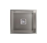 Cata CB 45-40 R10 - Fregadero De Cocina Acero 49 Cm 1 Cubeta 0 Escurridor Bajo Encimera