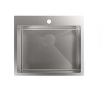 Cata CBS-1 54-40 R10 - Fregadero 1 Cubeta Sobre Encimera Mueble de 60 Cm Inox