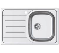 CATA Fregadero sobre encimera CDL-1 EI /A. 02625015. Una cubeta. con escurridor. Inoxidable. acabado acero. Para mueble de 45
