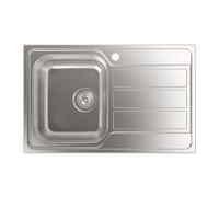 Cata CDL-1ED - Fregadero De Cocina Acero 79 Cm 1 Cubeta 1 Escurridor Bajo Encimera