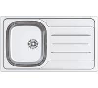 Cata CDP-1 REV - Fregadero 1 Cubet Escurridor Reversible Sobre Encimera Acero Inoxidable