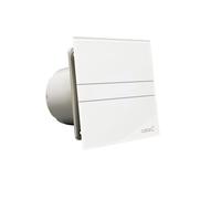 Cata Extracto de Baño, Modelo E-120 G, Potencia de Absorción 15 W, Extractor Baño Silencioso, 230 V, Velocidad 2600 r.p.m, Color Cristal Blanco, 170 x 170 x 94 mm