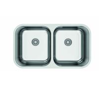 Cata Fregadero bajo encimera CB-2 02625008 – 2 cubetas, acero inoxidable, para mueble 90 cm
