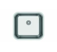 CATA Fregadero bajo encimera CBP 45-40. 02625011. Una cubeta. Inoxidable. acabado acero. Para mueble de 60 cm. Medidas 49,5x44