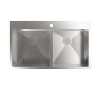 Cata Fregadero sobre encimera CBS-2 40-40 R10 (02624009) – 2 cubetas inoxidables 86x51