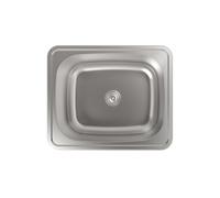 Cata Fregadero CSS 601 – 1 cubeta sobre encimera para mueble 60 cm, acero inoxidable
