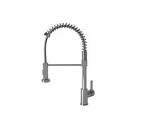 Cata Grifo CPB Monomando Pescadera CAño Alto Extraible Giratorio 360 Apertura en Frío Aireador Anticalcáreo con Reductor de caudal a 5,7l/min Latón Acabado Cromado