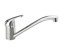 Cata | Grifo de Cocina | Modelo CBB | Grifo Caño Bajo | 120 mm de Alto, Giratorio y Aireador | Acabado en Acero Inoxidable