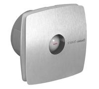 Sapho Cata X-Mart - Ventilador axial de baño con temporizador X-MART 10T, 15W, conducto 100 mm, acero inoxidable 01041000