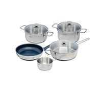 Cata 03000005 - Batería de cocina New York con 5 piezas y 3 tapas Acero Inoxidable