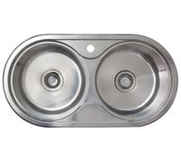 Cata 02604209 - Fregadero R 2 AG Mueble de 90 Cm Sobre Encimera Inox