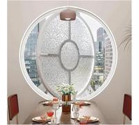 CATANK Ventana Circular giratoria de 360° para cobertizo, Ojo de Buey de Vidrio Templado con Efecto de Ondas de Agua para decoración del hogar, para privacidad y Control de la luz (Blanco