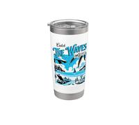 Catch The Waves In Style Vaso térmico de acero inoxidable de doble pared