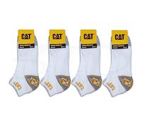 Caterpillar 12 pares de zapatillas de trabajo CAT WORK SNEAKERS de trabajo, calcetines en tallas 39-50, 12 Pairs Blanco, 43-46