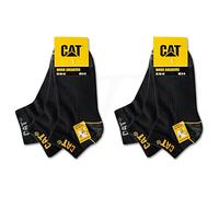 Caterpillar CAT 6 pares de zapatillas de trabajo WORK SNEAKERS de trabajo, calcetines en tallas 39-50, 6 Pares Negro, 43-46
