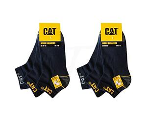 Caterpillar CAT 6 pares de zapatillas de trabajo WORK SNEAKERS de trabajo, calcetines en tallas 39-50, 6 Pares Azul, 39-42