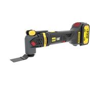 Caterpillar - Lijadora oscilante multiusos a batería 18V con accesorios, sin batería ni cargador DX41B