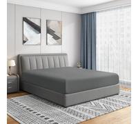 Cathay Home Sábana bajera tamaño matrimonial - Doble cepillado ultra suave - Resistente a las arrugas y a la decoloración - Sábana bajera de bolsillo estándar de 14 pulgadas - Buen ajuste para colchón