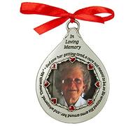 Cathedral Art 'In Loving Memory' Frame for Women - Teardrop Ornament, 2-3/4-Inch