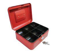 Cathedral - Caja de caudales, 20,3 cm, color rojo