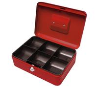 Cathedral - Caja de caudales, 25,4 cm, color rojo
