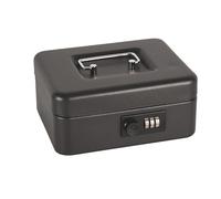 Cathedral Products Caja de dinero de acero de 8 pulgadas con cerradura de combinación, duradera y segura, diseño portátil con bandeja elevable