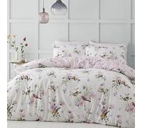 Catherine Lansfield Bedding Songbird - Juego de Funda de edredón con Funda de Almohada, Color Rosa