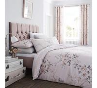 Catherine Lansfield Canterbury Blush - Juego de Funda nórdica (135 x 200 + 80 x 80 cm, par), Color Rosa