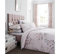 Catherine Lansfield Canterbury Easy Care, Juego de Funda de edredón para Cama Individual, Color Rubor