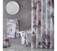 Catherine Lansfield Dramatic Floral - Cortina de Ducha (180 x 180 cm), Color Rosa