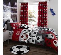 Catherine Lansfield Football Red Juego de Funda Nórdica 240x220+50x70x2